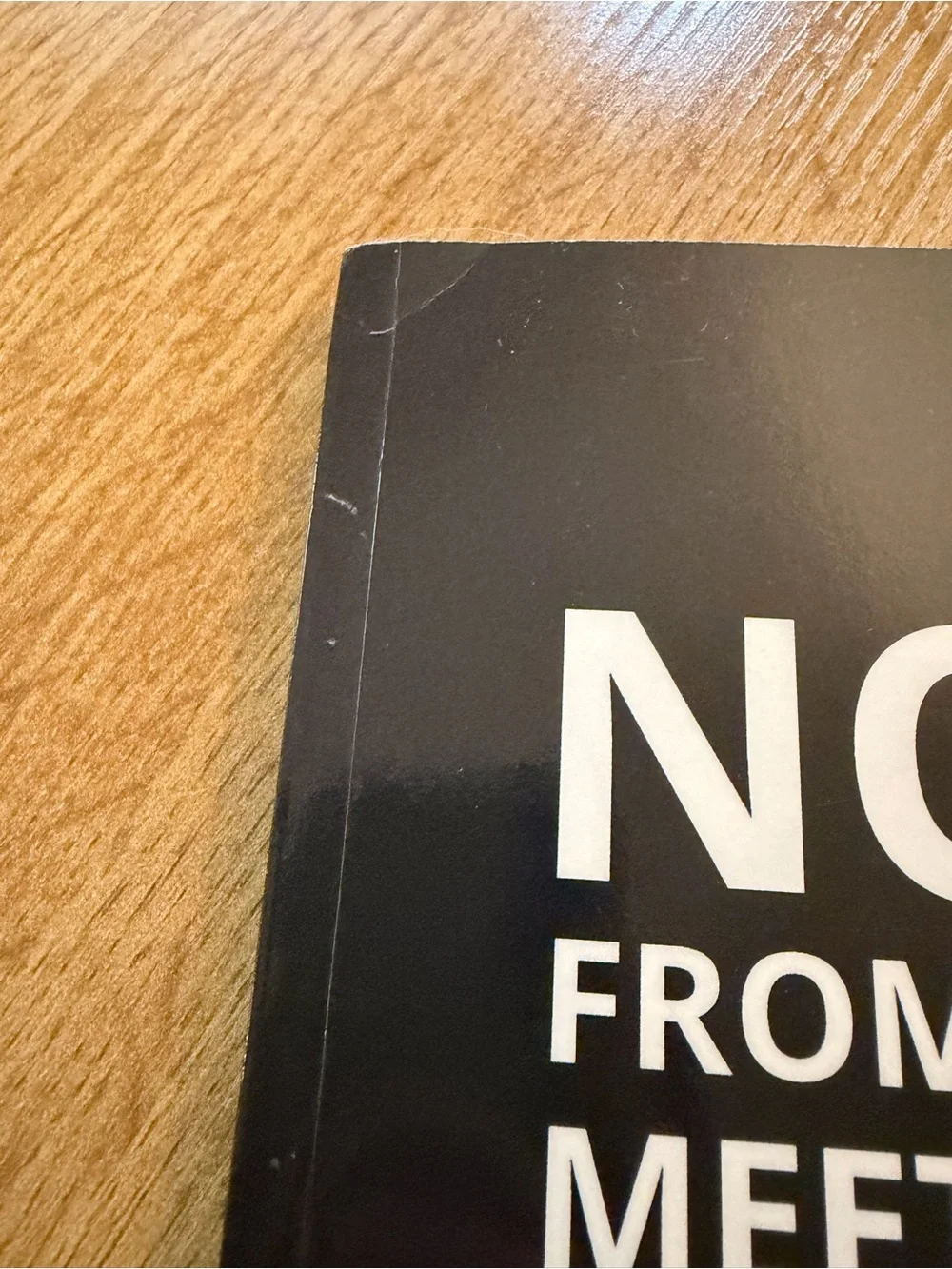 Black 'Notes From Another Meeting That Should Have Been An Email' Notebook